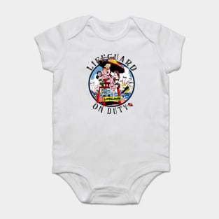 Lifeguard on duty vintage comic tee Baby Bodysuit